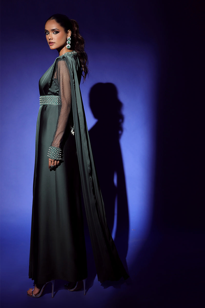 Wardha Saleem | Luxury Pret Fusion Wear | ZEPHYR SAREE DRAPE WITH BELT (2PC)