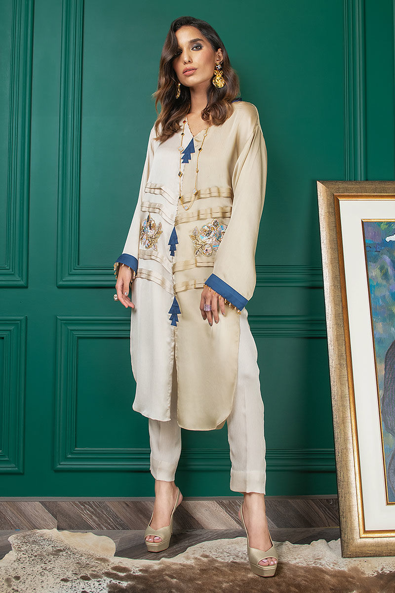 Wardha Saleem | Luxury Pret Fusion Wear | WS22-033