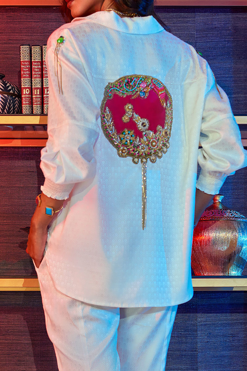 Wardha Saleem | Luxury Pret Fusion Wear | GOSSIP GIRL â WHITE CO-ORD SET