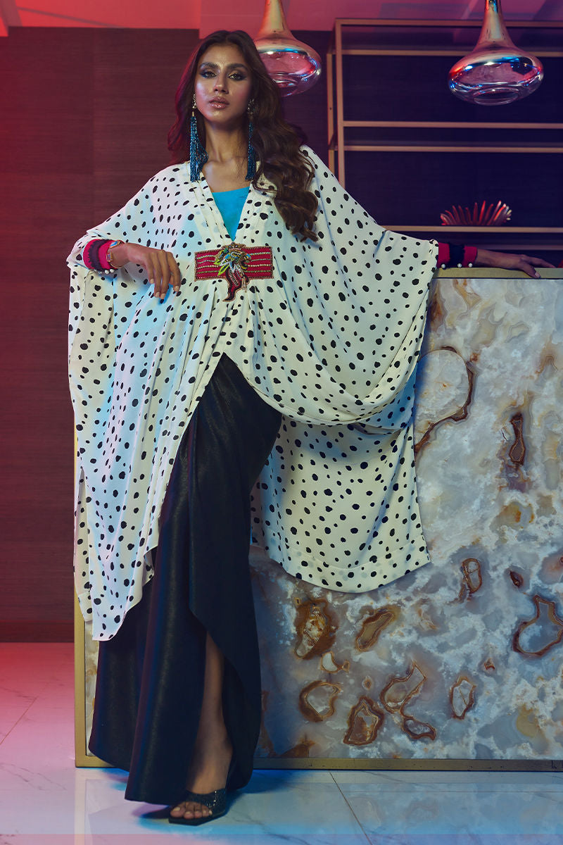 Wardha Saleem | Luxury Pret Fusion Wear | HOT SPOTâ 3PC FORMAL DRAPE