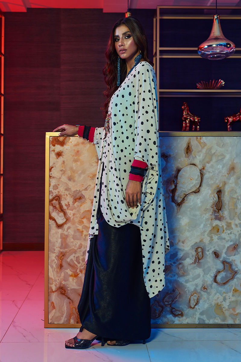 Wardha Saleem | Luxury Pret Fusion Wear | HOT SPOTâ 3PC FORMAL DRAPE