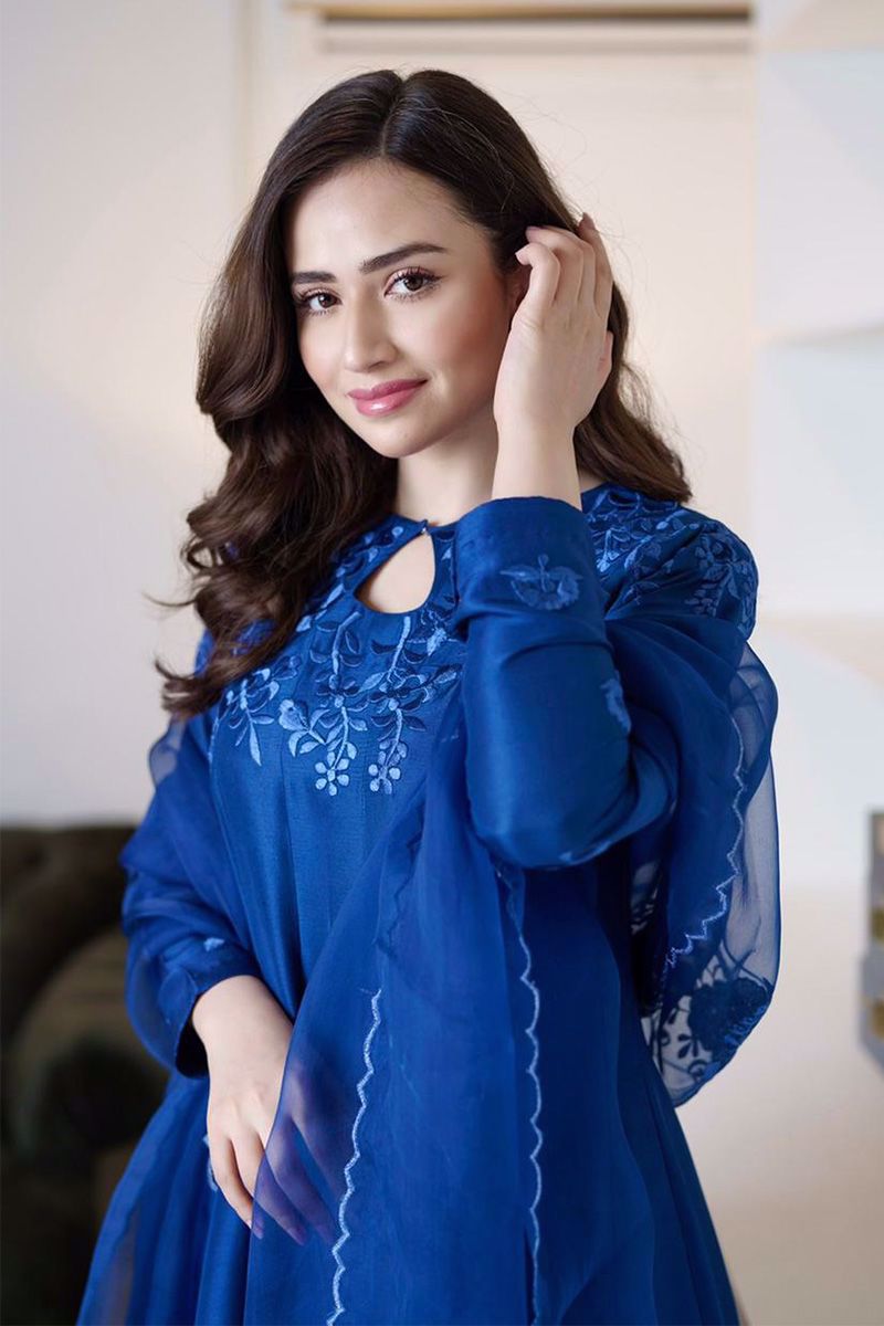 Ansab Jahangir | Luxury Silk Pret | BLUE SHADOW