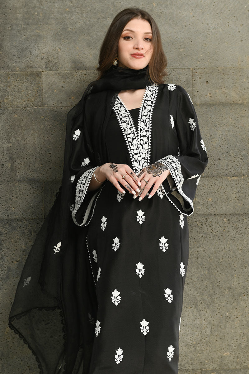 Ansab Jahangir | Luxury Silk Pret | BLACK DIAMOND