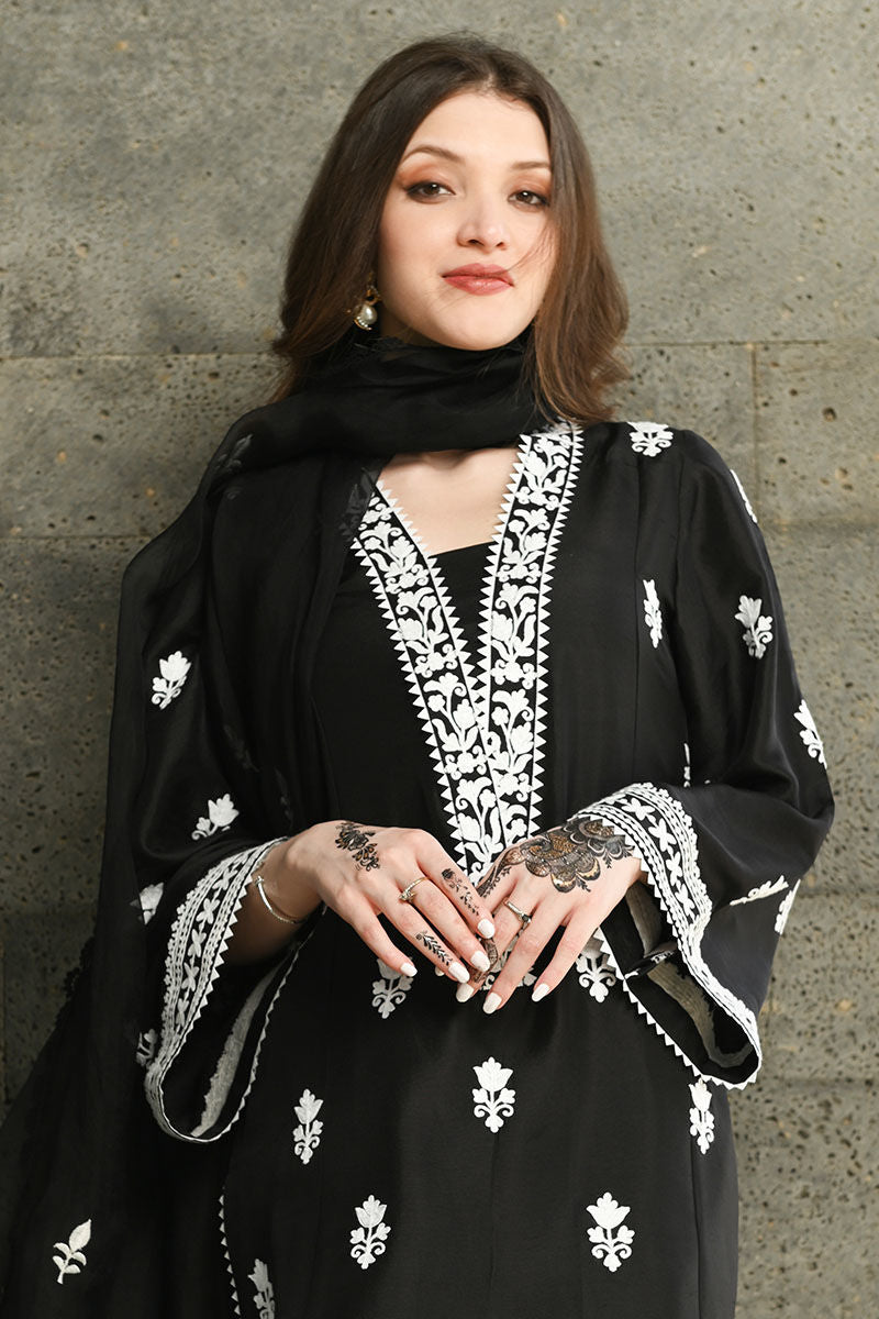 Ansab Jahangir | Luxury Silk Pret | BLACK DIAMOND