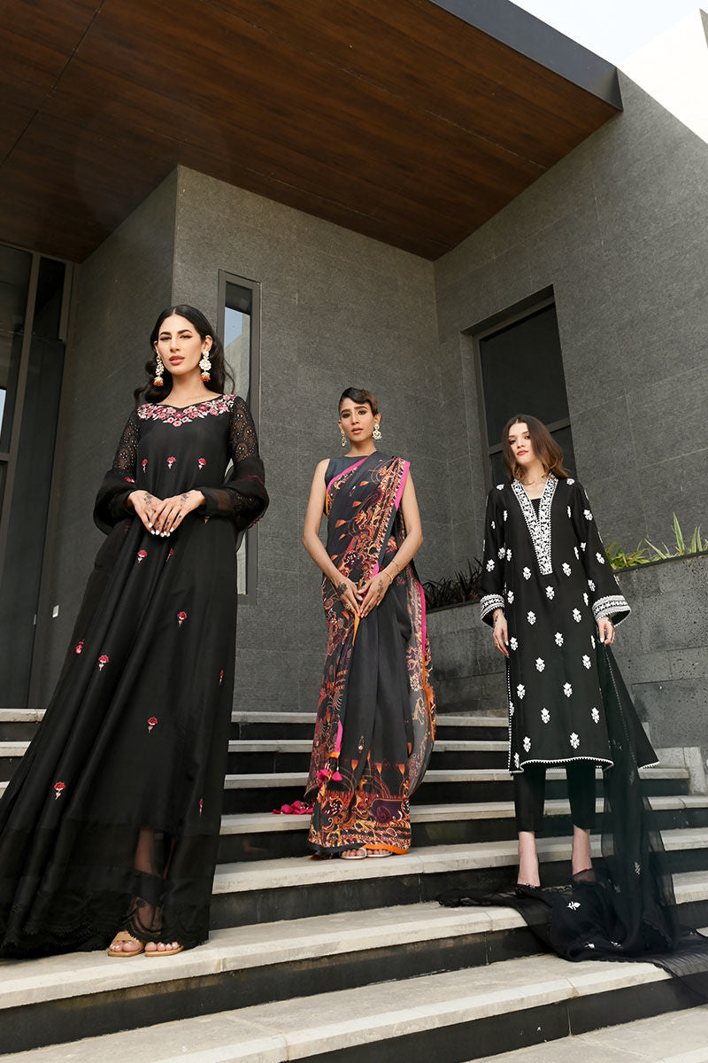 Ansab Jahangir | Luxury Silk Pret | BLACK DIAMOND