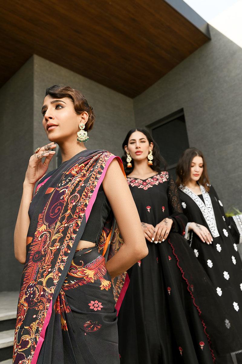 Ansab Jahangir | Luxury Silk Pret | BLACK DIAMOND