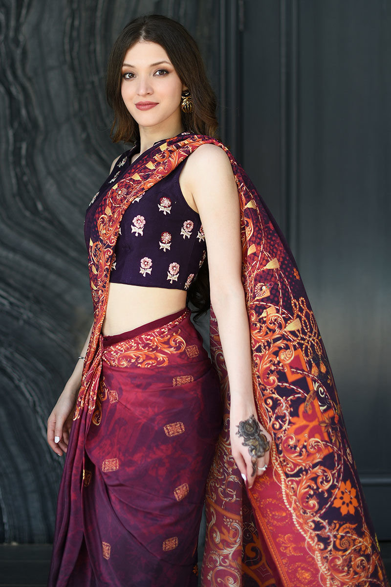 Ansab Jahangir | Luxury Silk Pret | VINTAGE VOILET