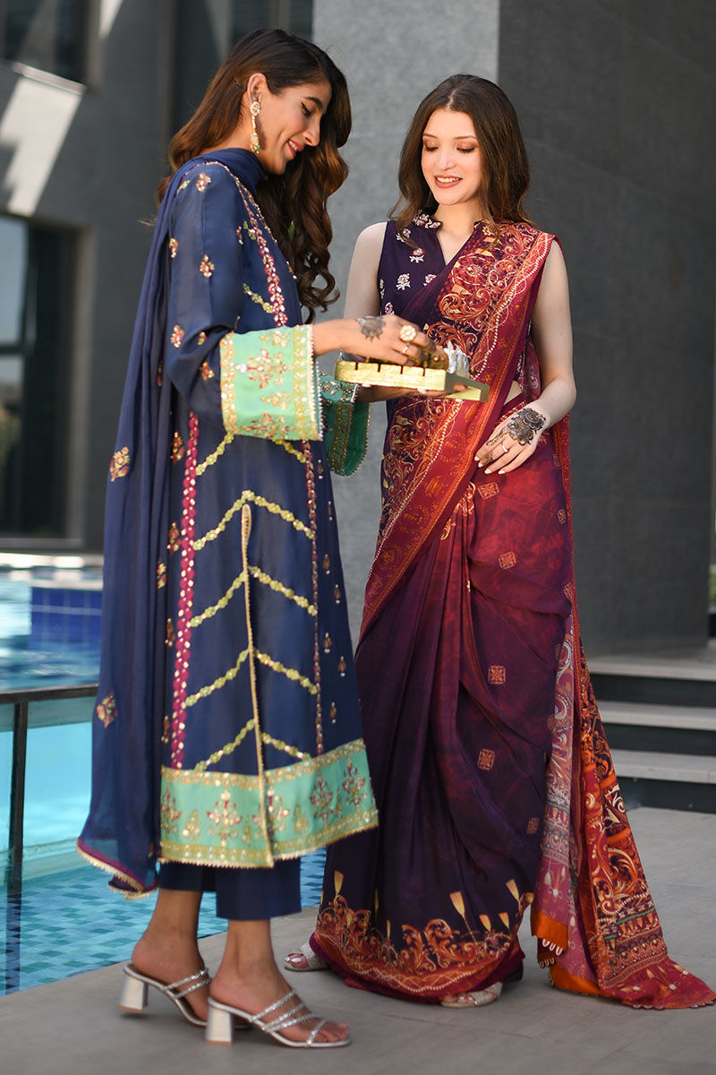 Ansab Jahangir | Luxury Silk Pret | VINTAGE VOILET