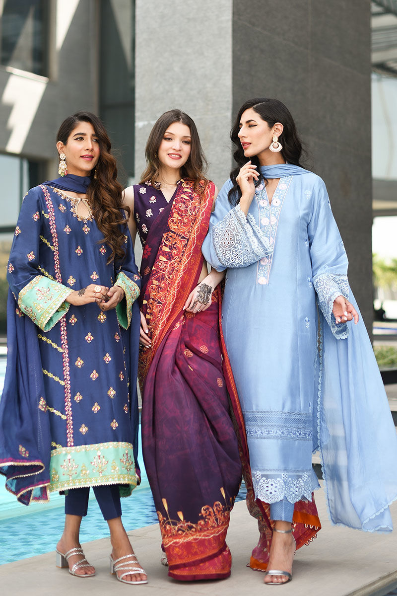 Ansab Jahangir | Luxury Silk Pret | VINTAGE VOILET