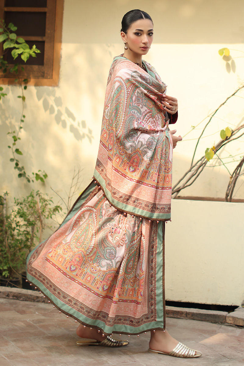 Aisha Imran | Printed Panache Velvet Shawls 25 | Inara Velvet Shawl