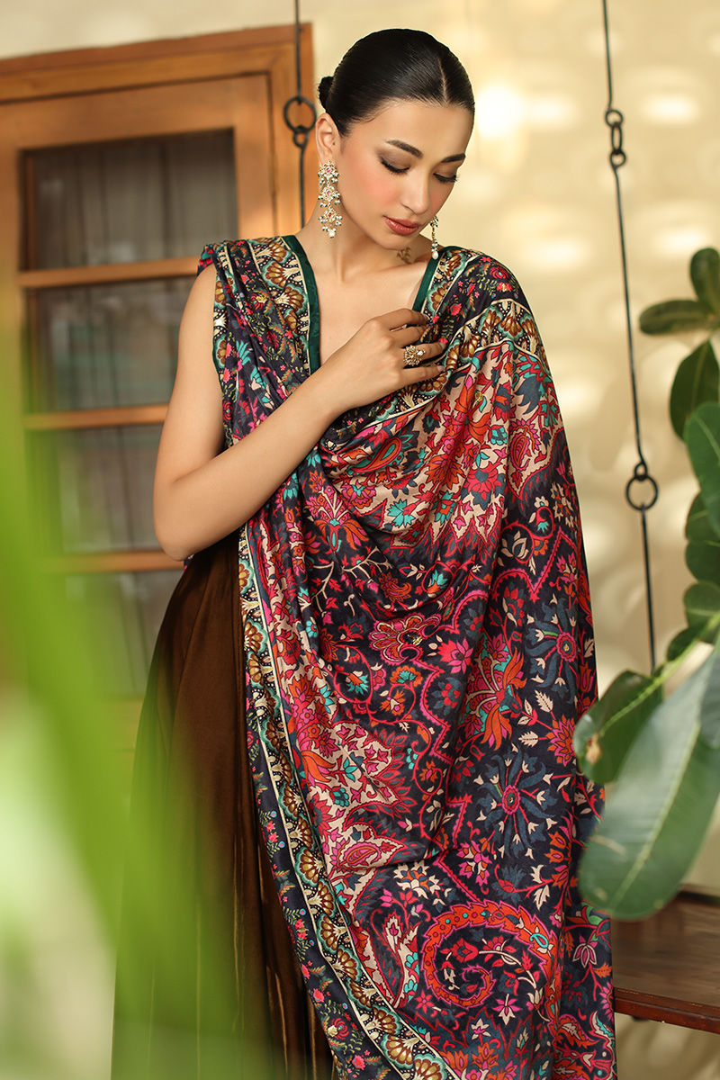 Aisha Imran | Printed Panache Velvet Shawls 25 | Inaaya Velvet Shawl