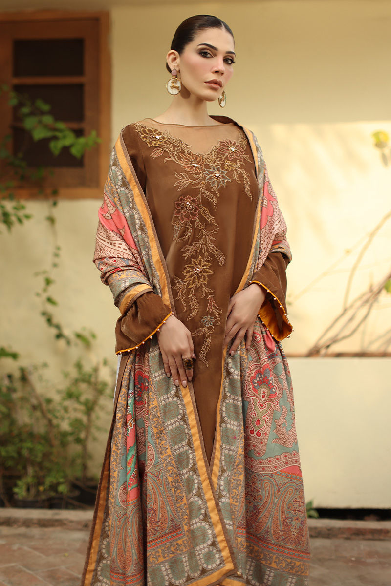 Aisha Imran | Printed Panache Velvet Shawls 25 | Myra Velvet Shawl