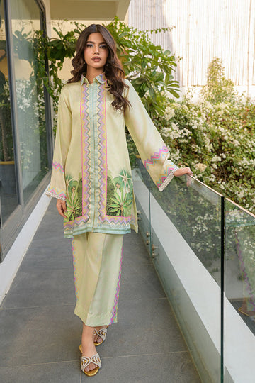 Fatima Khan | Eid Digital Silk Prints |  Pastel Orchid
