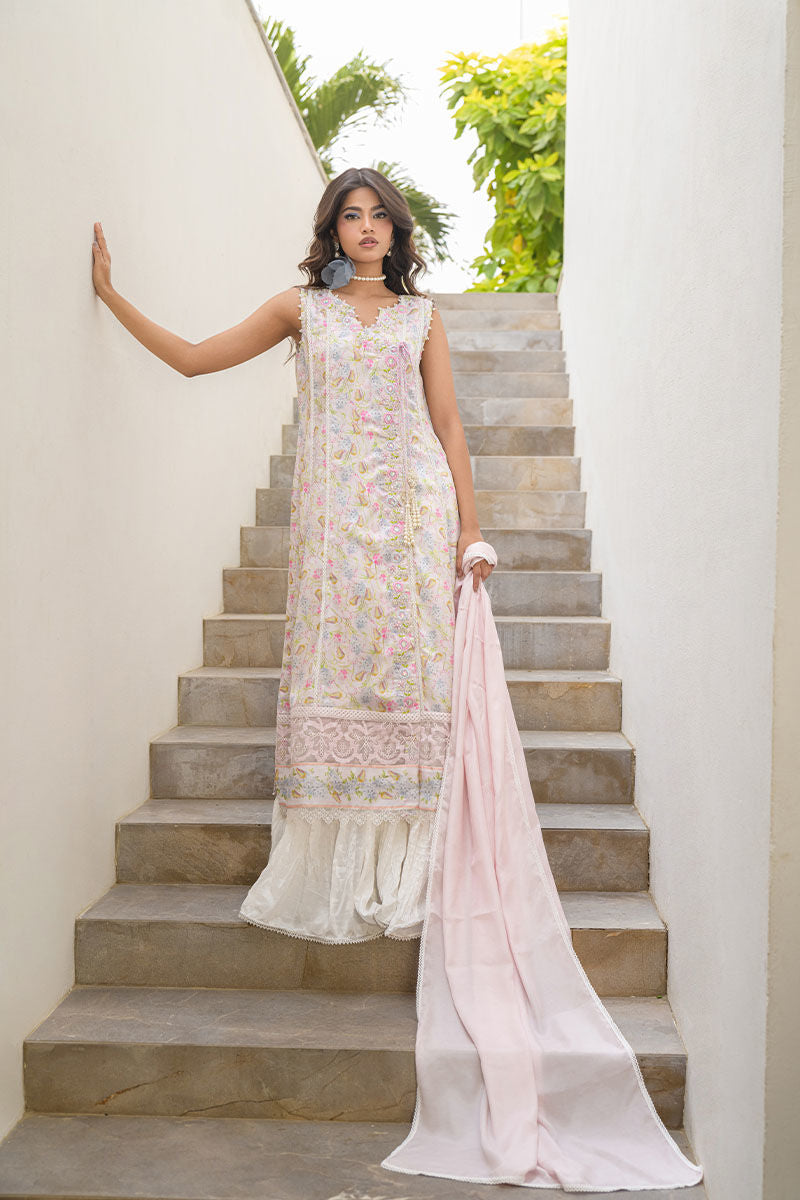 Fatima Khan | Eid Digital Silk Prints |  Flora