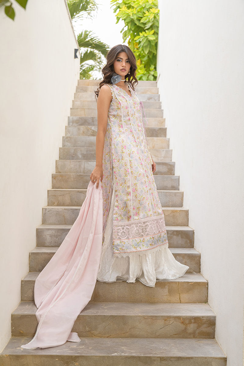Fatima Khan | Eid Digital Silk Prints |  Flora