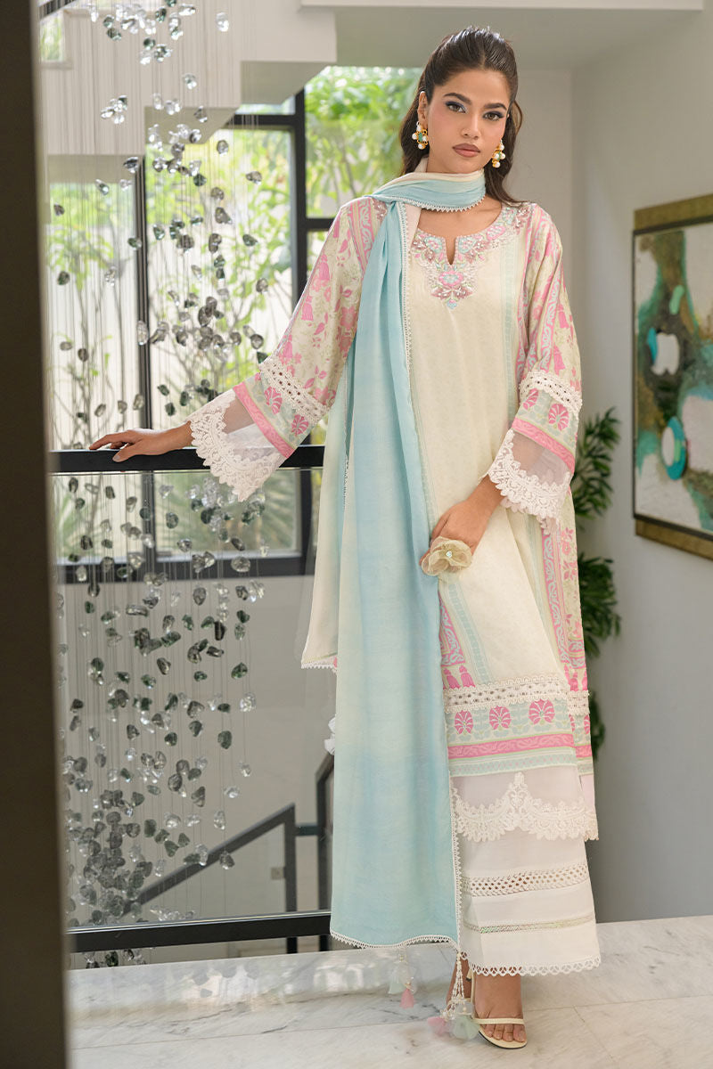 Fatima Khan | Eid Digital Silk Prints |  Sage Orchid