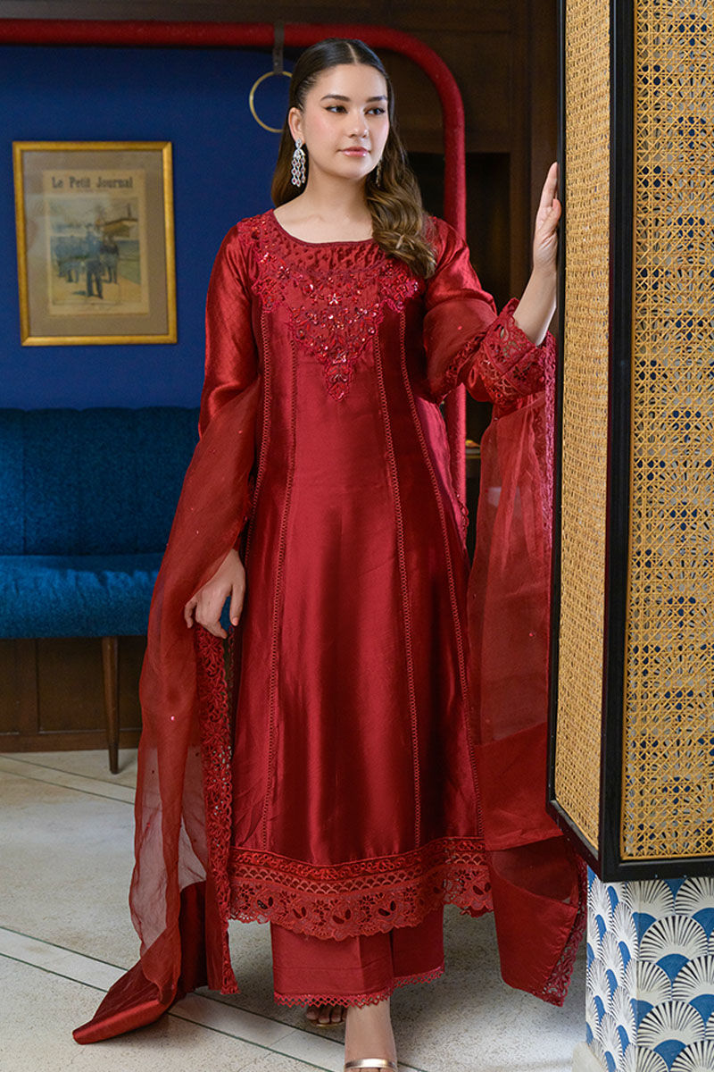 Fatima Khan | La Fleur Eid Edit | Scarlet