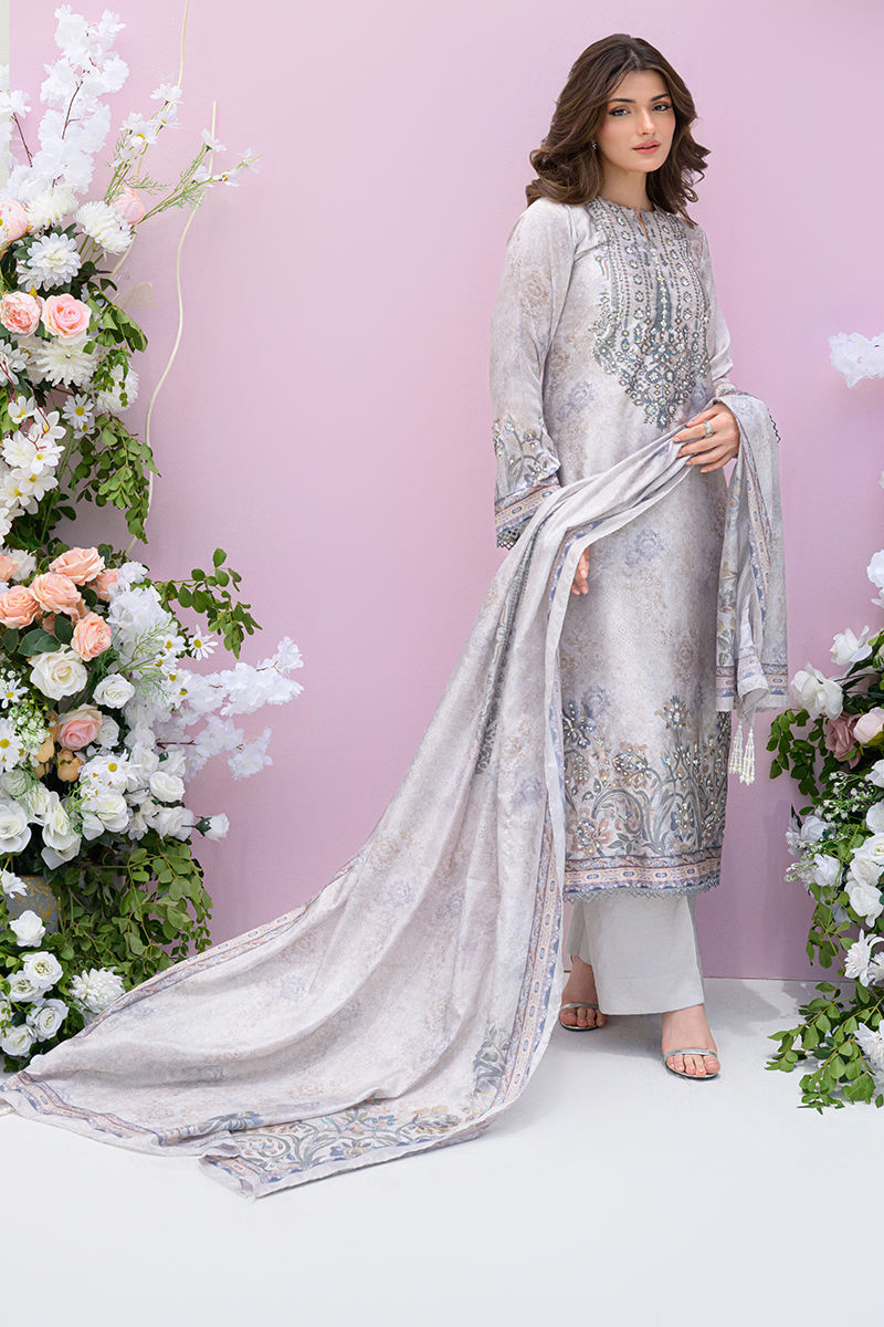 Fatima Khan | Eid Digital Silk Prints |  Moonlit Grace