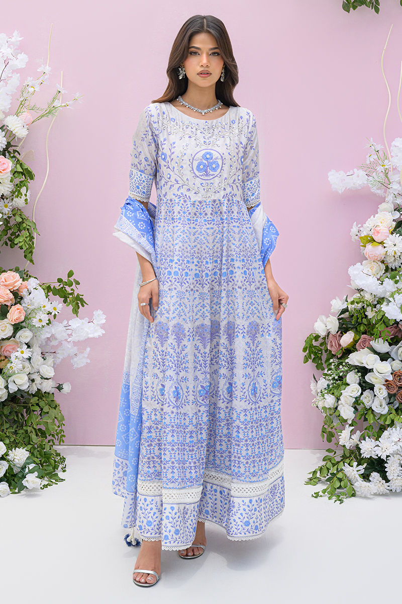 Fatima Khan | Prints and Petals | Azure Blue