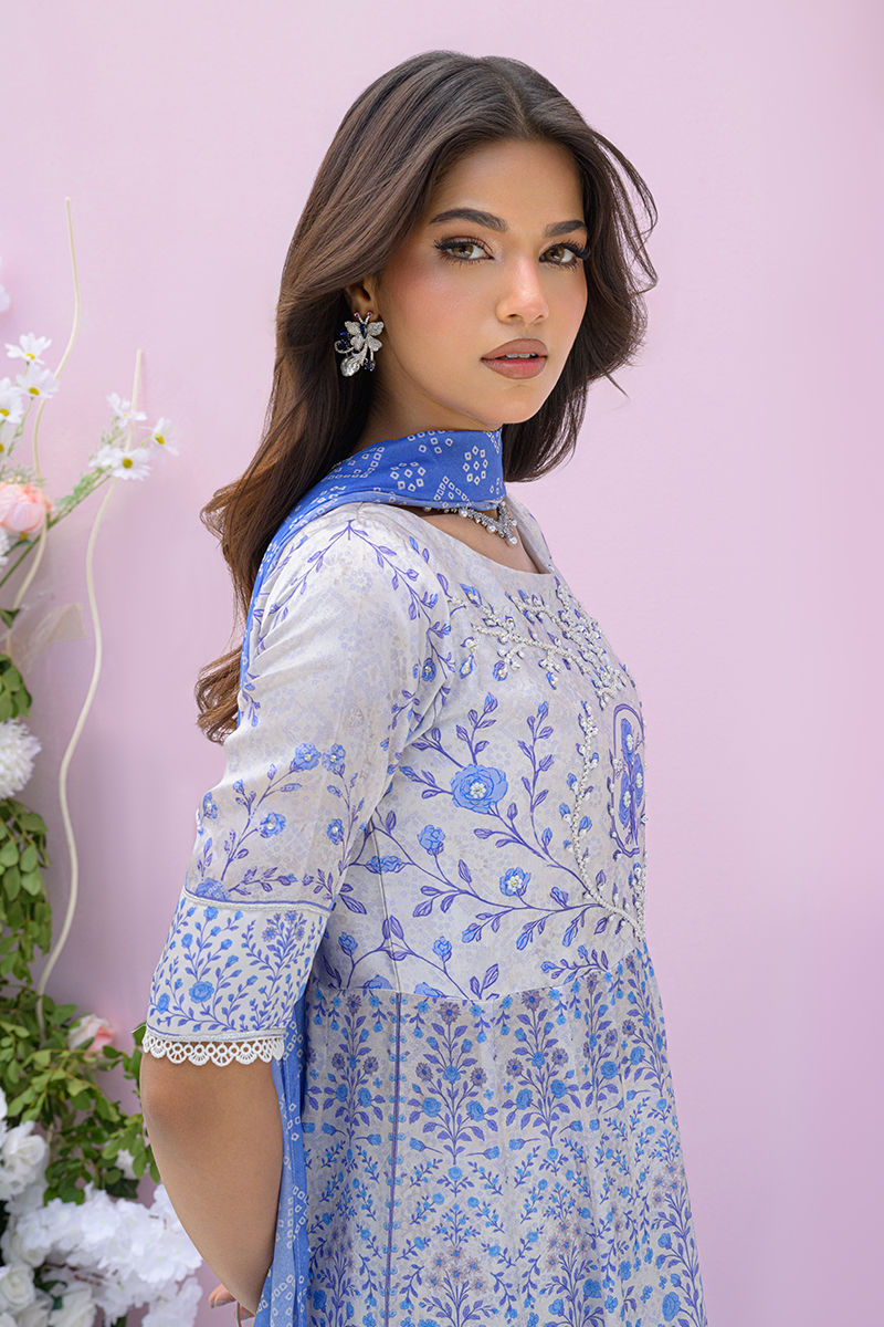 Fatima Khan | Prints and Petals | Azure Blue