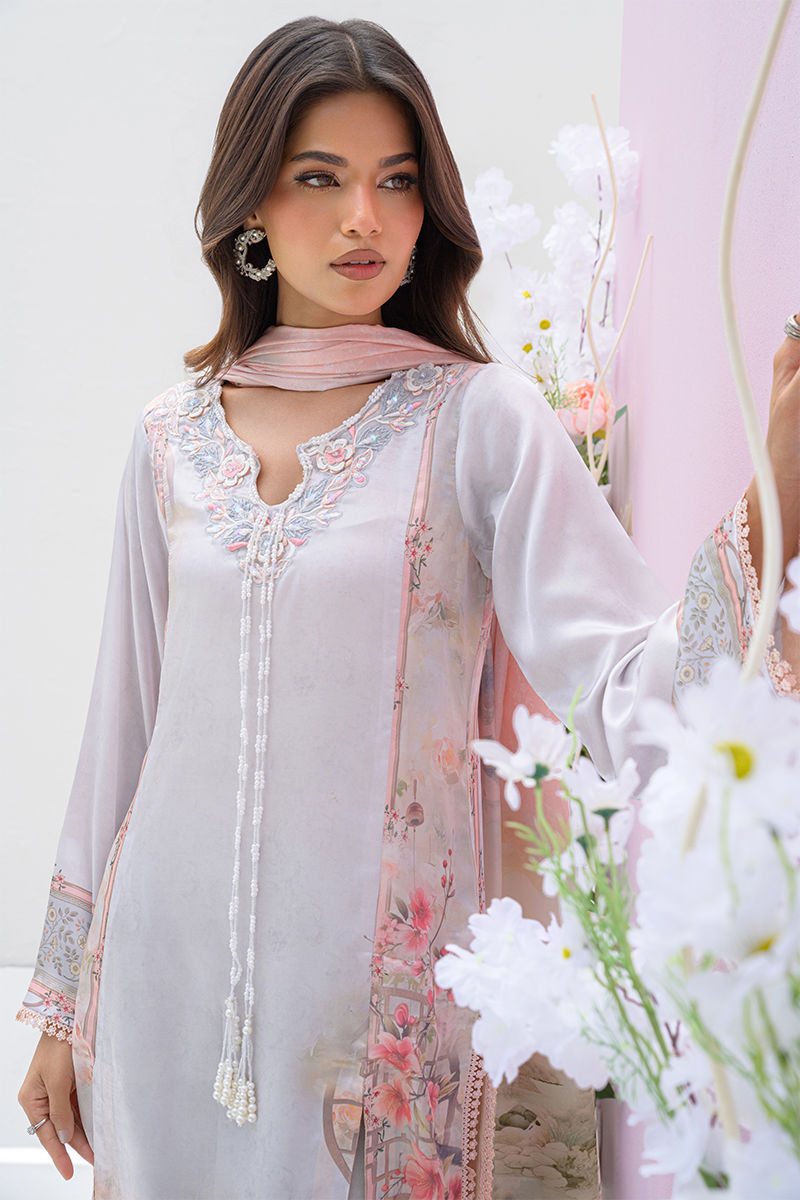 Fatima Khan | Eid Digital Silk Prints | Oriental Haze
