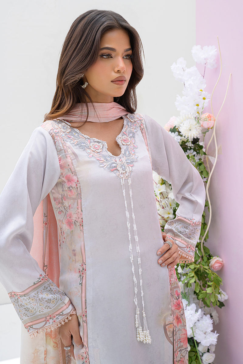 Fatima Khan | Eid Digital Silk Prints | Oriental Haze