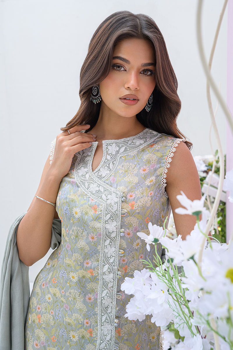 Fatima Khan | Eid Digital Silk Prints |  Dandelions