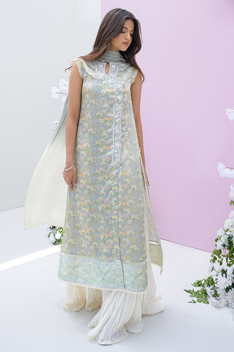 Fatima Khan | Eid Digital Silk Prints |  Dandelions