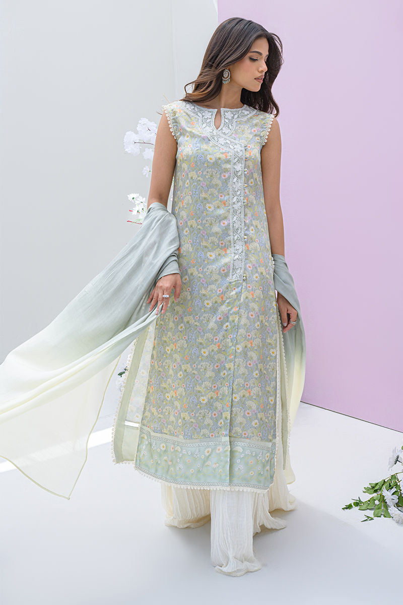 Fatima Khan | Eid Digital Silk Prints |  Dandelions