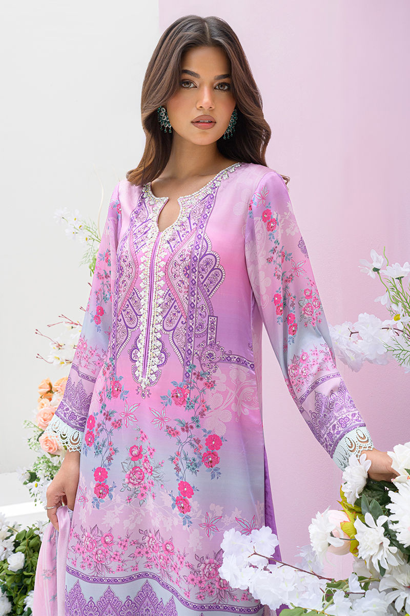 Fatima Khan | Eid Digital Silk Prints |  Gardenia