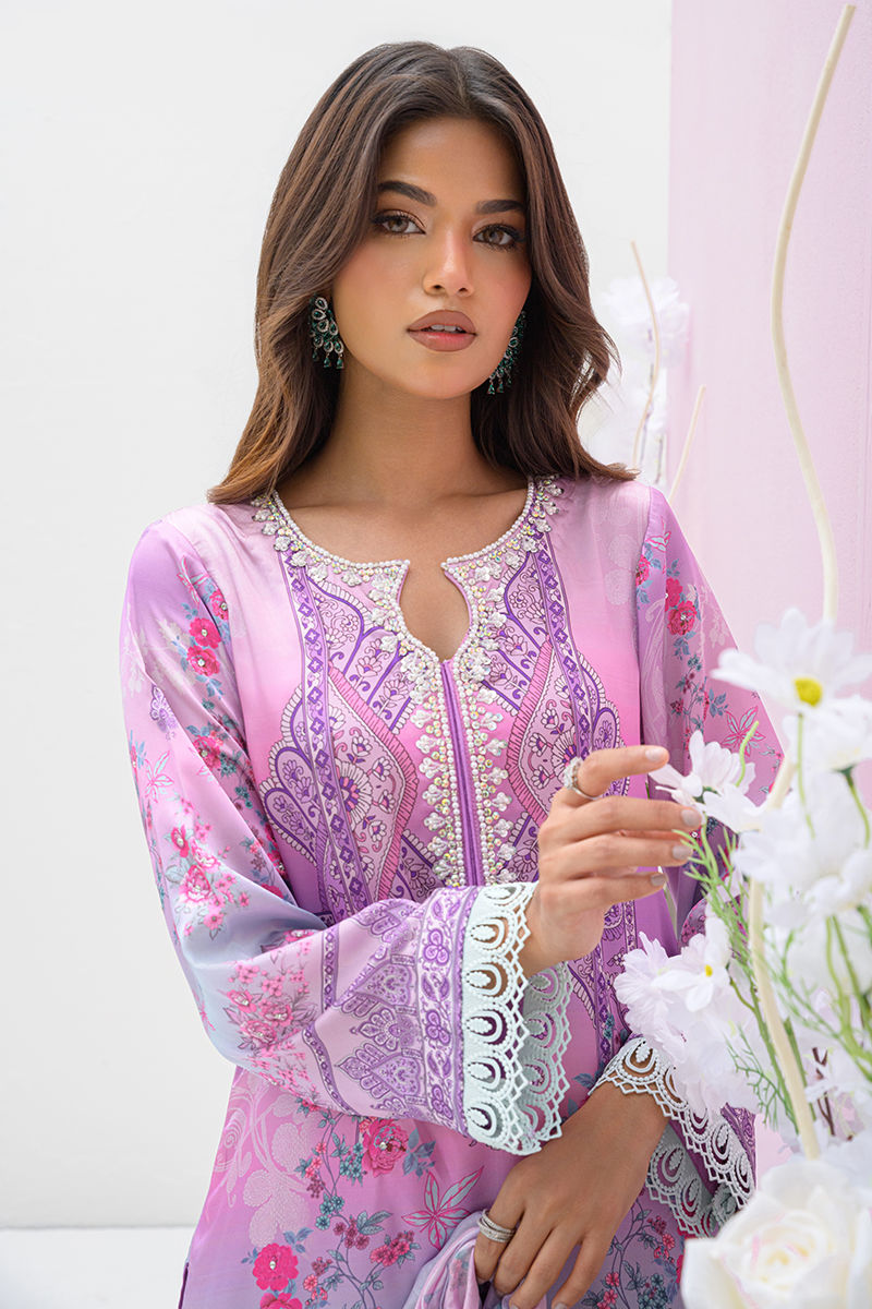Fatima Khan | Eid Digital Silk Prints |  Gardenia