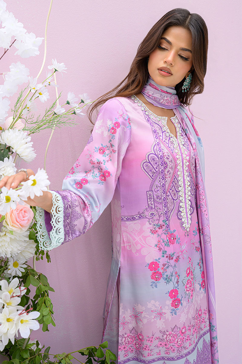 Fatima Khan | Eid Digital Silk Prints |  Gardenia