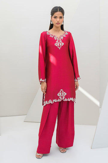 Fatima Khan | Serene Eid Luxe Pret | Ruby Rouge