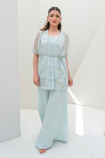 Fatima Khan | Serene Eid Luxe Pret | Luscious Aqua