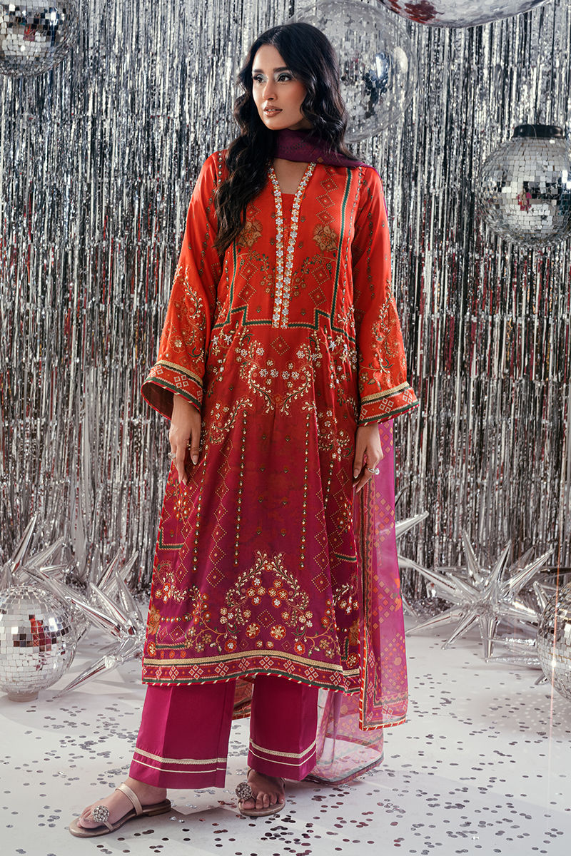 Fatima Khan | Disco Revival Festive Silk | Sunlit Umber
