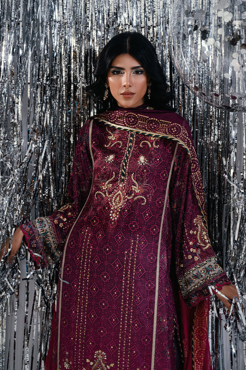 Fatima Khan | Disco Revival Festive Silk | Ombre Chundri