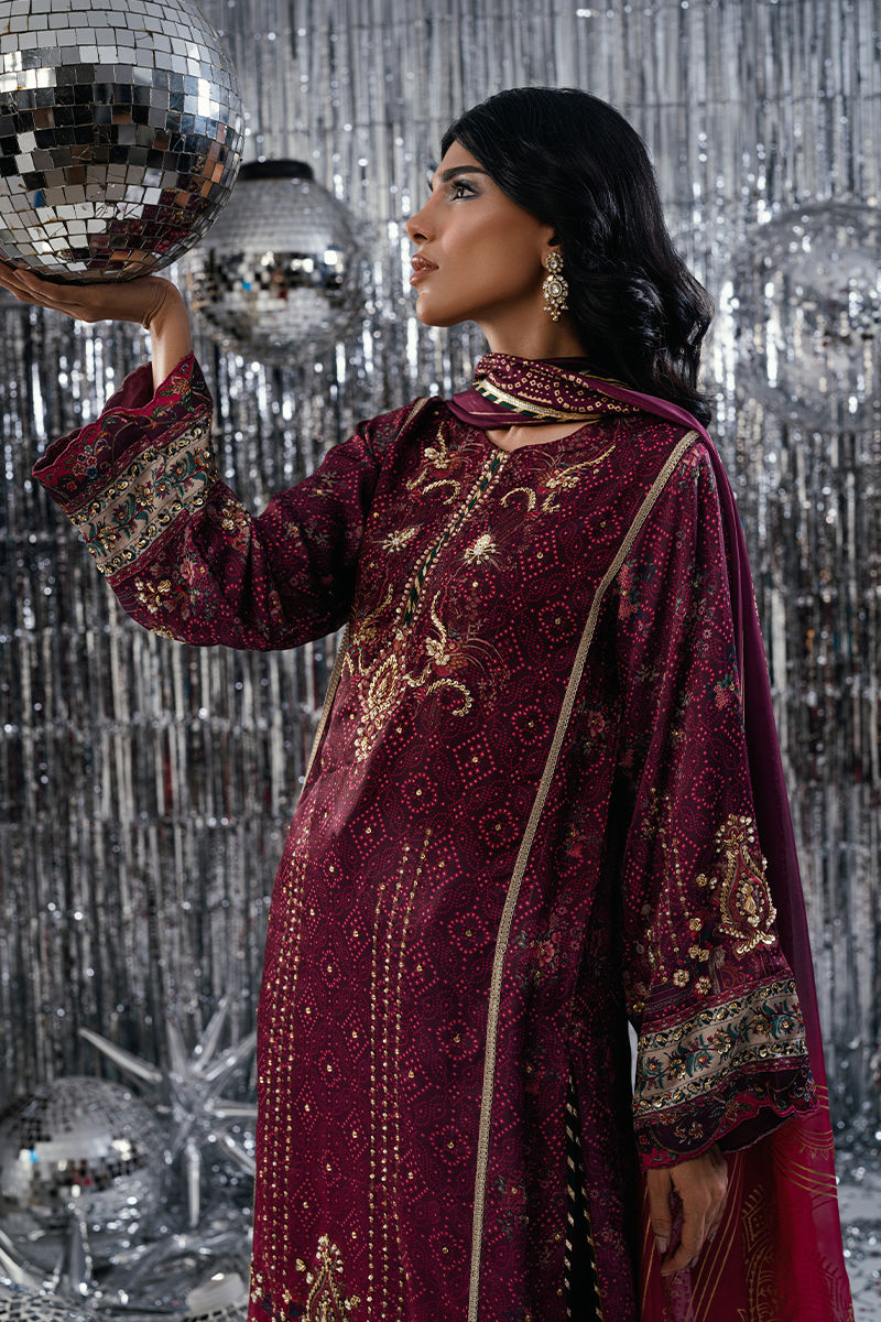Fatima Khan | Disco Revival Festive Silk | Ombre Chundri
