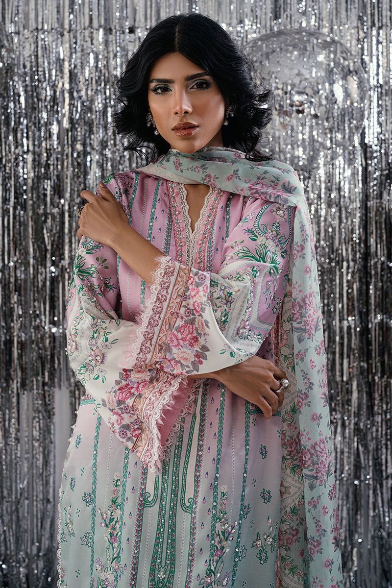 Fatima Khan | Disco Revival Festive Silk | Whisper Rose