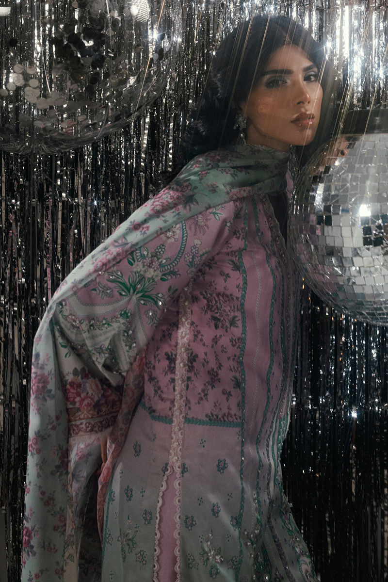 Fatima Khan | Disco Revival Festive Silk | Whisper Rose