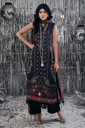 Fatima Khan | Disco Revival Festive Silk | Black Skye