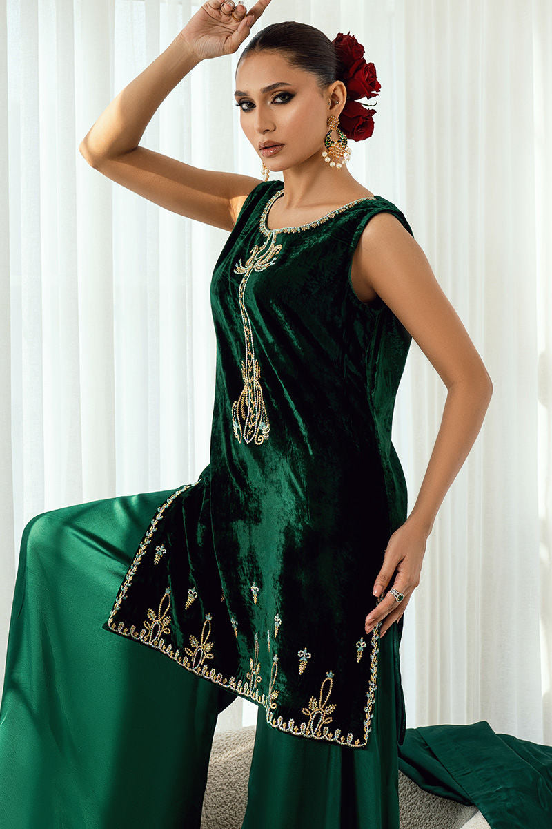 Fatima Khan | Warm Whisper Velvet 25 | Emerald Dusk