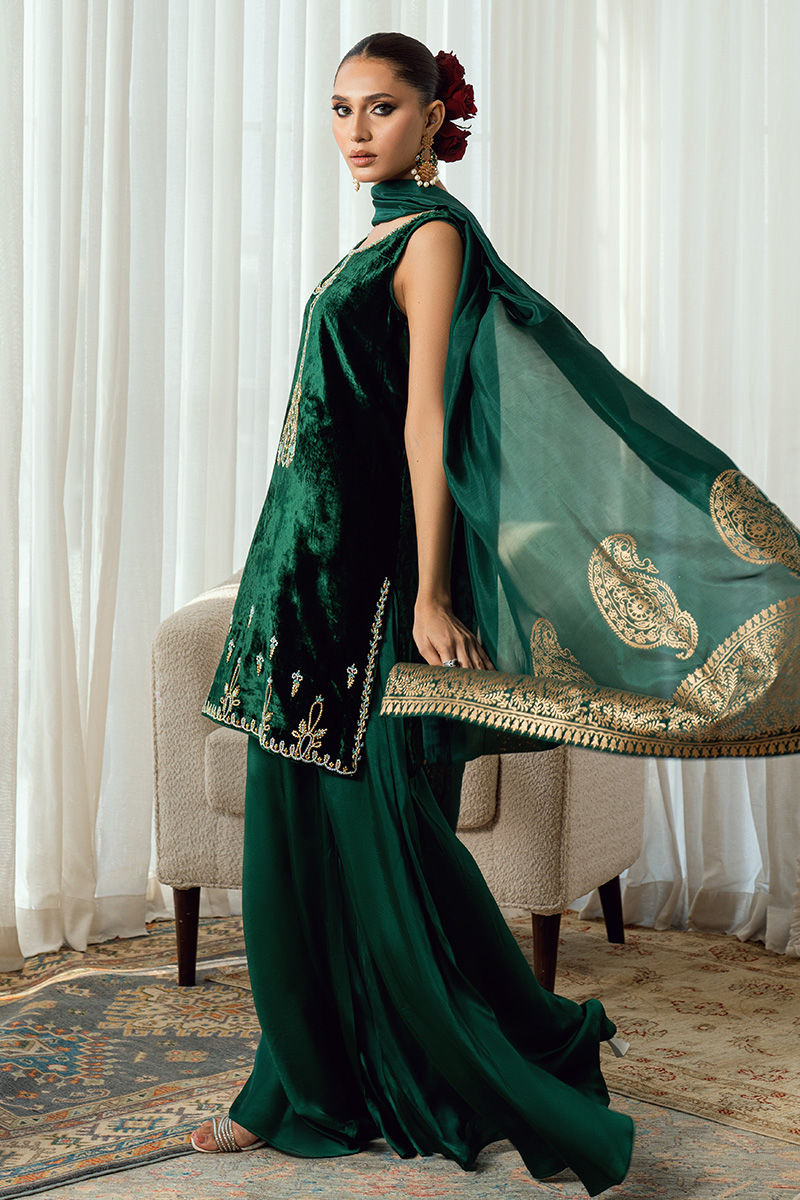 Fatima Khan | Warm Whisper Velvet 25 | Emerald Dusk