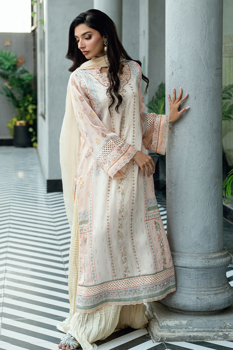 Fatima Khan | La Fleur Eid Edit | Beige Blossom