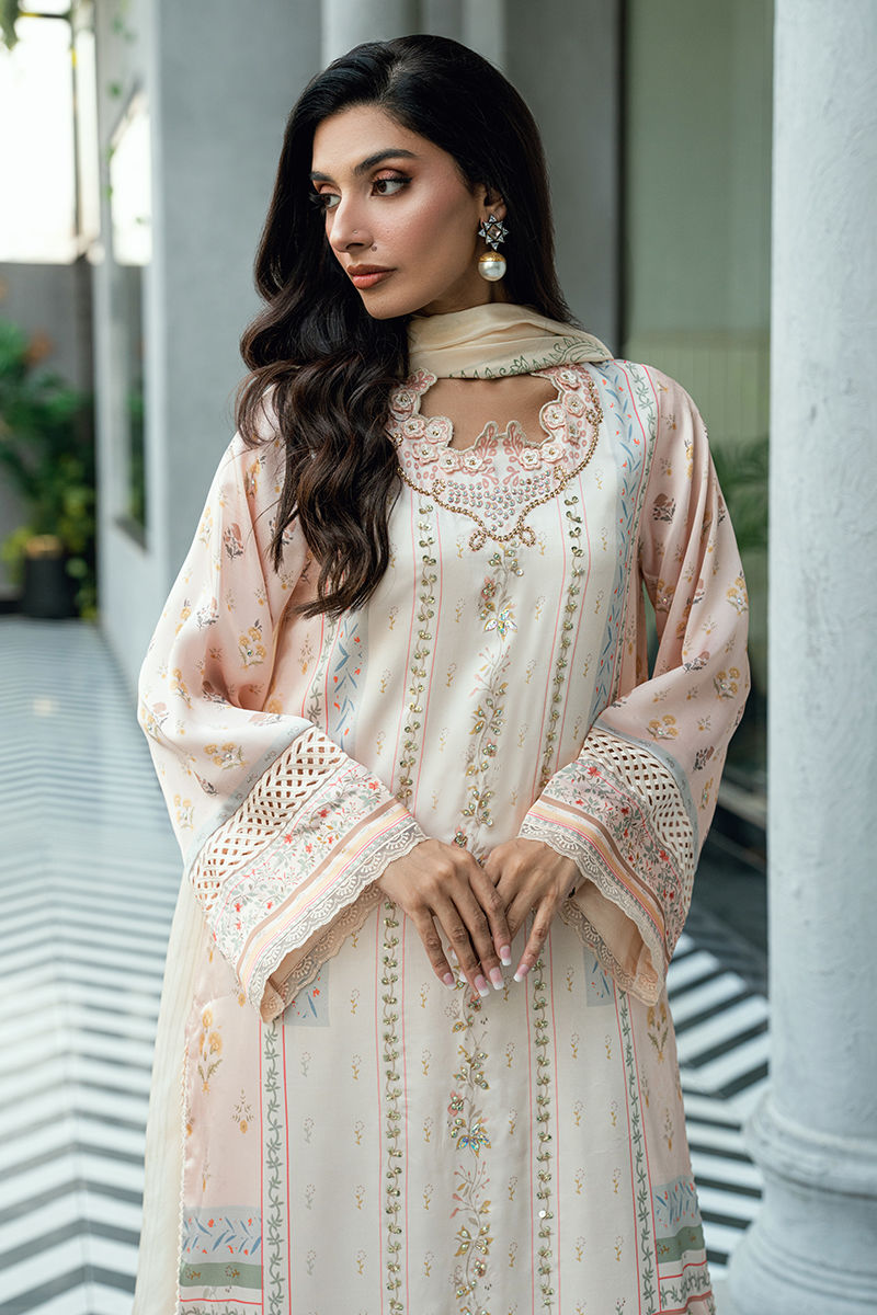 Fatima Khan | La Fleur Eid Edit | Beige Blossom
