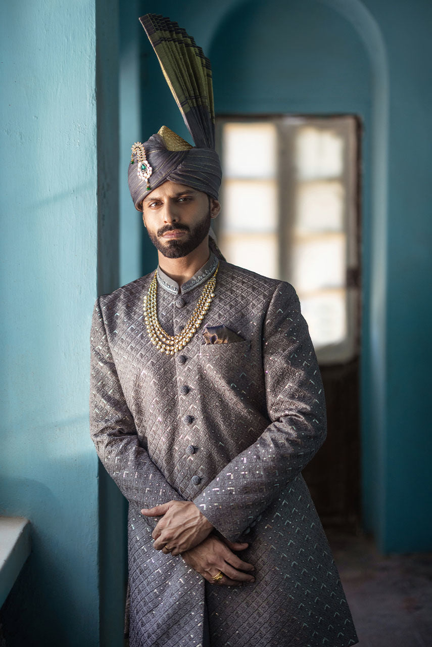 Pakistani Menswear | Deepak Perwani | Shr3440