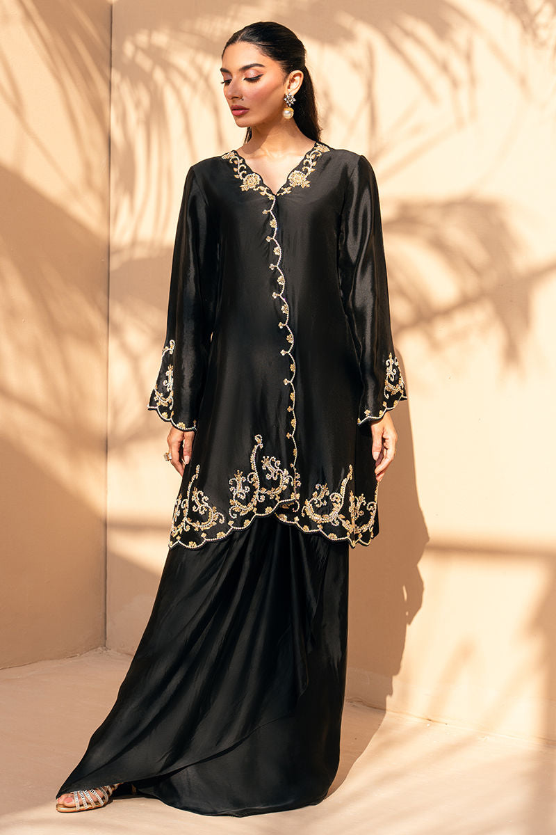 Fatima Khan | Flore Eid Luxe 26 | Noir Petale