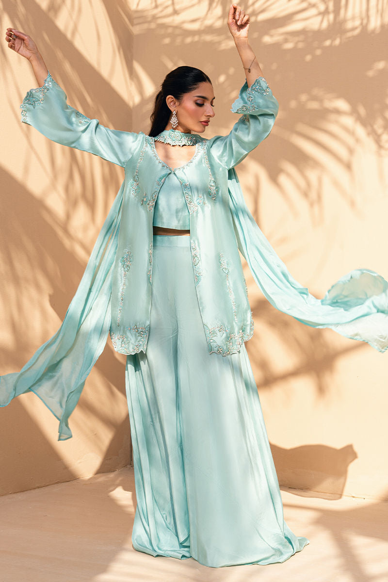 Fatima Khan | Flore Eid Luxe 26 | Aqua Fern