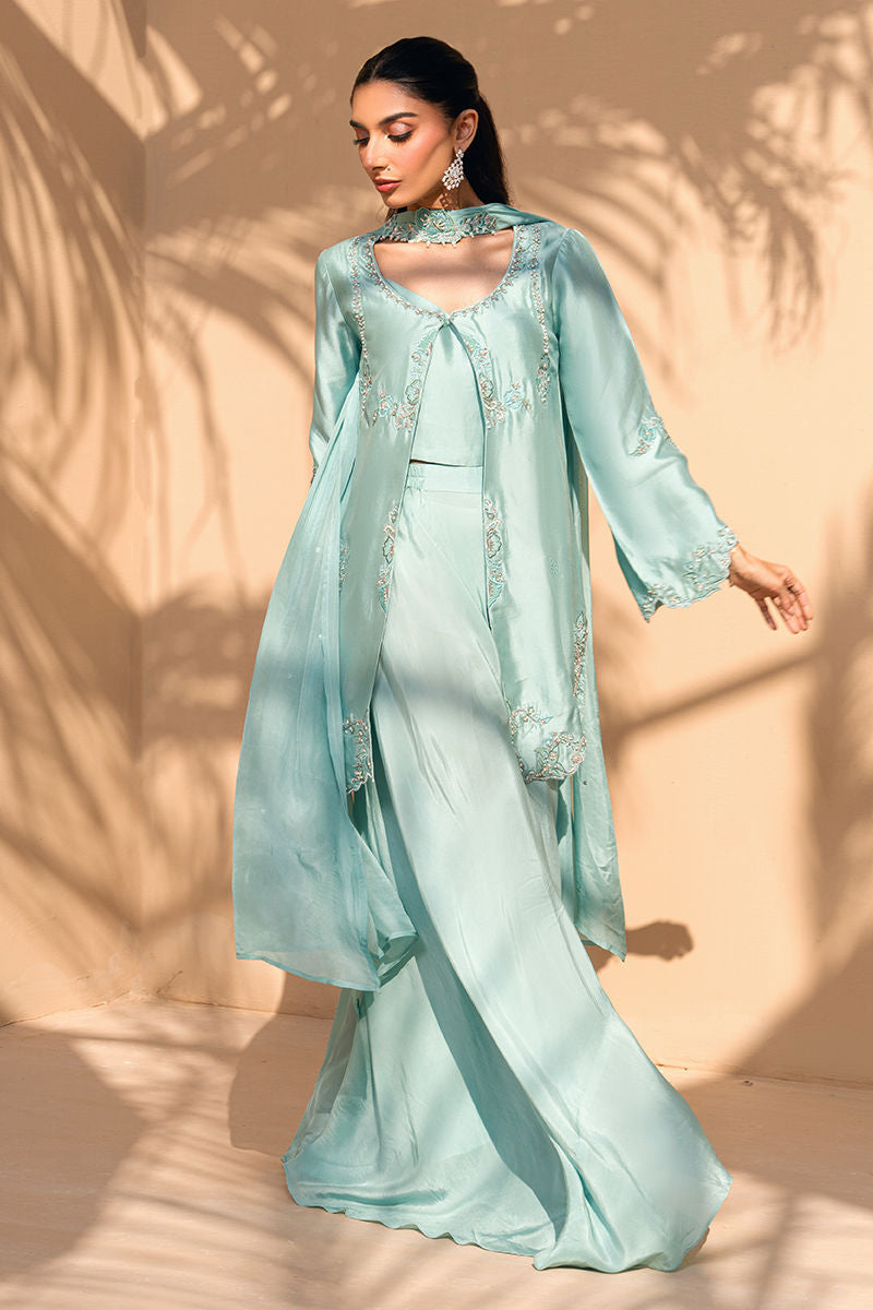 Fatima Khan | Flore Eid Luxe 26 | Aqua Fern