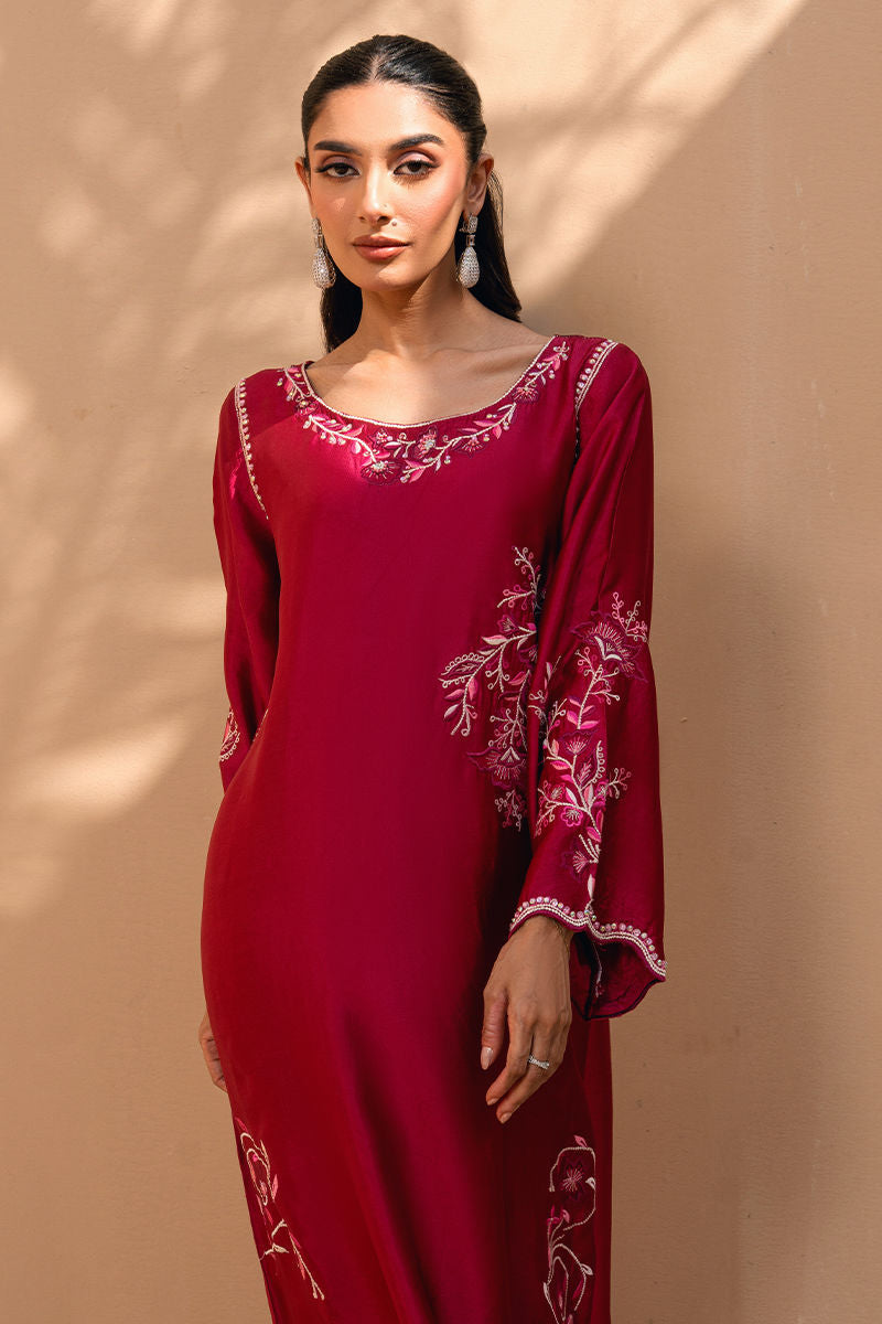 Fatima Khan | Flore Eid Luxe 26 | Crimson Blossom