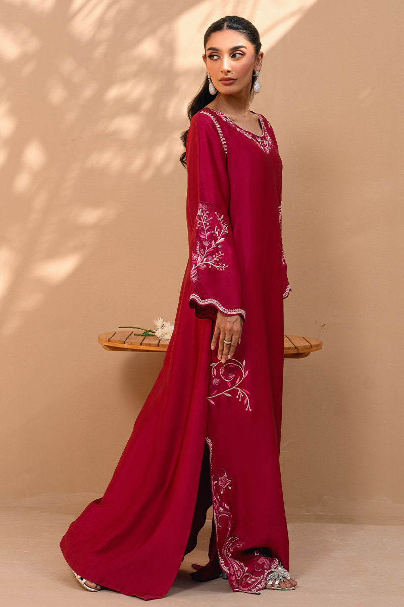 Fatima Khan | Flore Eid Luxe 26 | Crimson Blossom